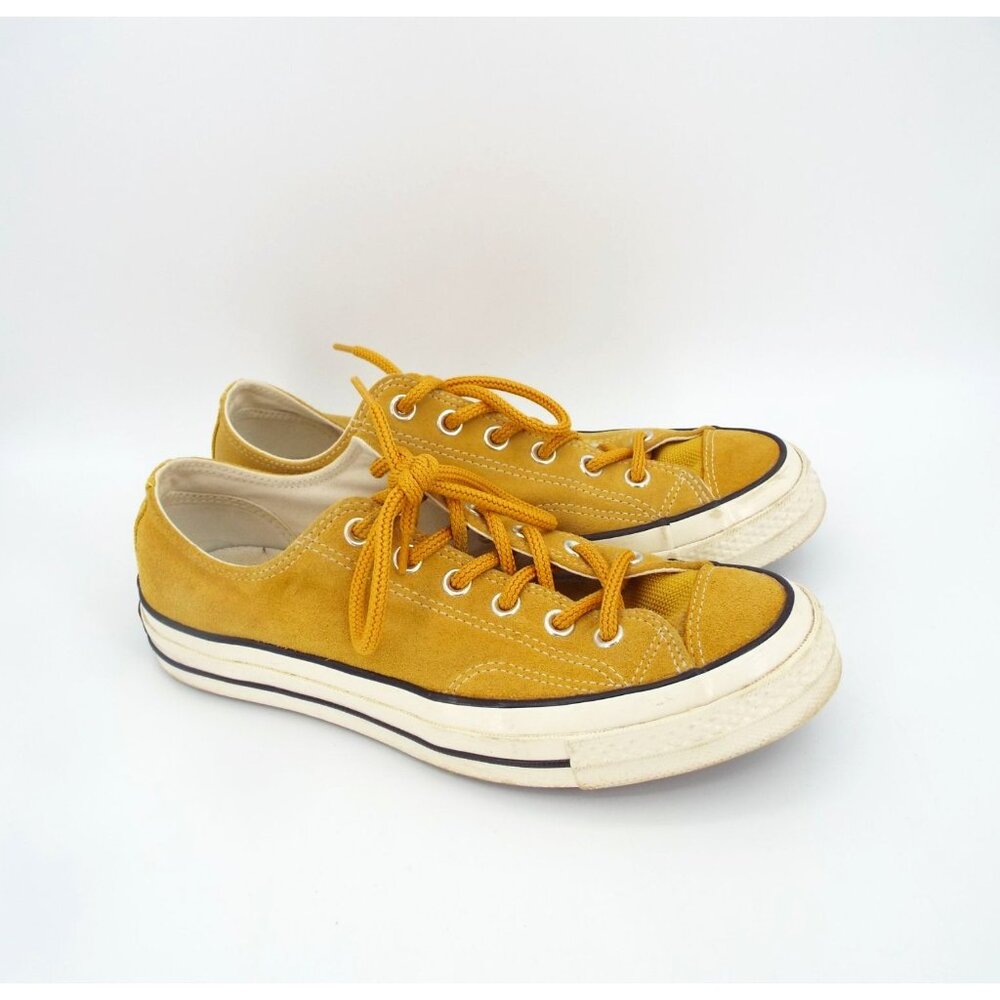 Converse Chuck Taylor All Star Men's Mustard Suede Low Top Sneakers - Picture 2 of 10